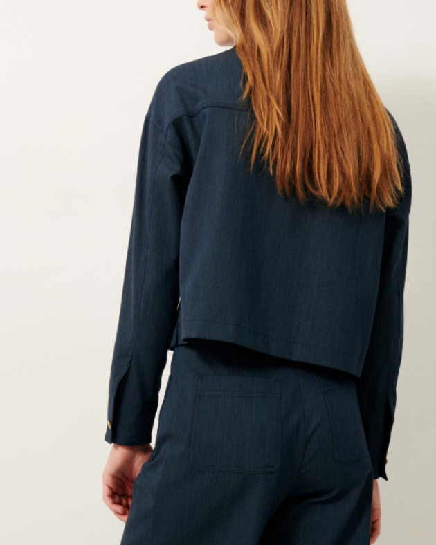 CHEMISE NOTTERI WORKER BLUE ~ SESSUN